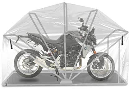 Tenda garage compatibile con moto Garage pieghevole Garage compatibile con moto XL trasparente