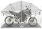 Motorrad Zeltgarage Universal Faltgarage Motorradgarage Motoguard XL transparent