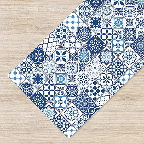 IlGruppone Tappeto Cucina Antiscivolo Made in Italy Passatoia Antimacchia Multiuso Corridoio Soggiorno Lavabile in Lavatrice - 421-50x100cm