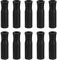 sourcing map 10pcs Silicone Straw Tips, Metal Straw Covers, Soft Reusable Straws Tips Fit for 1/4 Inch(6mm) OD Stainless Steel Straws, Black