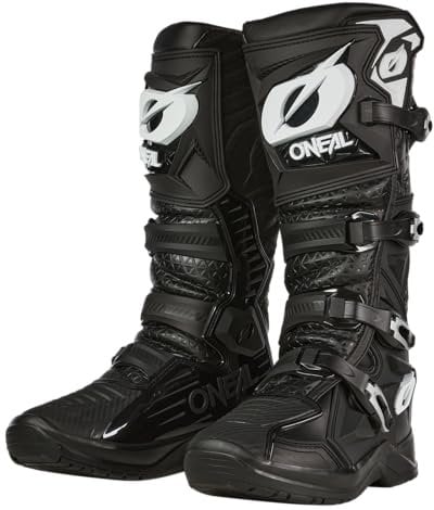 O'NEAL 0337-111, Stivale da moto Unisex-Adulto, Nero, 45 EU