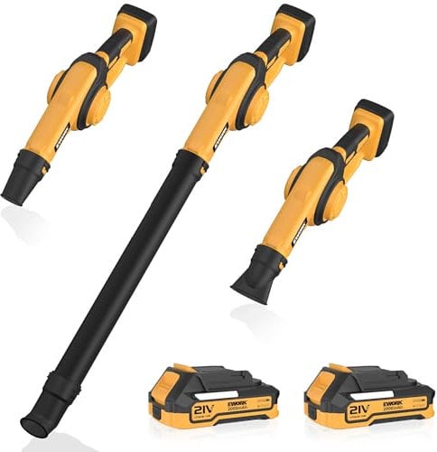 EWORK Small Leaf Blower Cordless 200 MPH Mini Electric Leaf Blower Handheld 21V with Battery and Charger, Lightweight Powerful Blowers Compact for Jobsite, Patio Cleaning, Lawn Care, Blowing Leaves