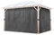 TOOLPORT 4 Seitenteile für Gartenpavillon Forest Deluxe 3x4 m - Polyester ca. 180 g/m² - mit Reißverschluss - grau