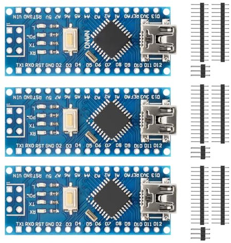 APKLVSR 3 Stück Nano Entwicklung Board Nano Modul mit CH340 für Arduino Nano (Mini Port)