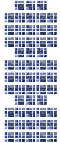 OSALADI 54stücke Teiliges Mosaik-fliesenaufkleber Selbstklebendem Mattem Material Für Küche Und Bad Hitzebeständig Einfach Anzubringen Entfernen Dunkelblau