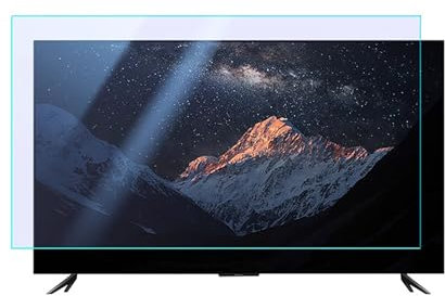 WLWLEO 55 Inch Anti Glare TV Screen Protector Anti Blue Light Eye Protection Screen Filter, Ultra-Clear Screen Protector Film for 50-75 Inch Rimless TV Monitor,Easy Installation,55 /W1211XH689mm