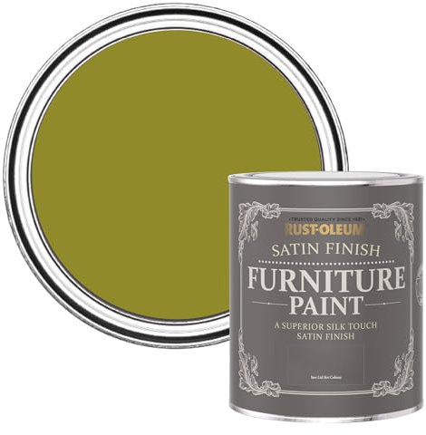 Rust-Oleum Green Furniture Paint in Satin Finish - Pickled Olive 750ml