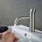 Wasserhahn Bad Edelstahl KEOKBON Waschtischarmatur Infache Montage Mischbatterie Bad Armatur mit 50cm 3/8 Zoll Kalt/Warmwasser Schläuche, Einhebelmischer für Waschbecken Badezimmer Gebürstet