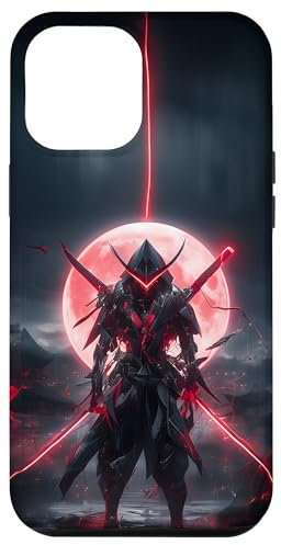 iPhone 12 Pro Max Japanese Samurai Epic Majestic Bloodmoon Otaku anime manga Case