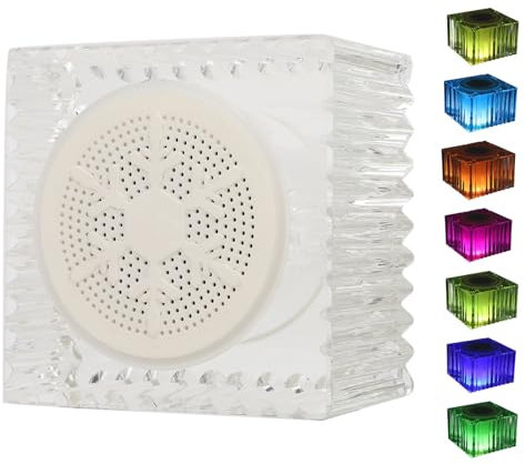 Jectse Night Light Bluetooth Speaker, 20W Stereo Portable Water Proof Wireless Speaker Built in Mic, TWS Pairing LED Bedside Lamp with 7 Color Changing for Bedroom Party Gift