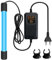 Aquarium Uv Sterilisator Licht, Uv Klärer Aquarium mit Timer, UV Sterilisationslampe mit Saugnapf, Bakterien-Killer UV Lampe, UV Licht Wasserklärer für Reinigung von Aquarium, Fishbowl, Teich (9 W)