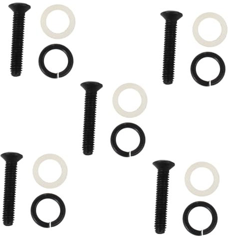 VICASKY 5pcs Guitar Tuner Screw Washers for Electric Acoustic Guitars Replacement Tuning Peg Screws Professional Tuner Accessories