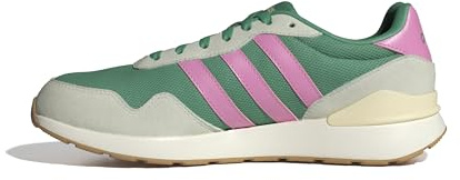 adidas Women's Run 60s 4.0 Shoes, Semi Court Green/Bliss Pink/Warm Vanilla, 7 UK