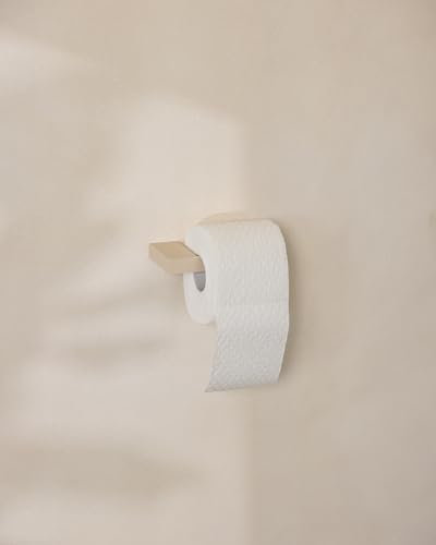 Metallbude Toilettenpapierhalter TUALI - Cashew - Minimalistischer Klopapierhalter mit Wandmontage - Pulverbeschichtetes Metall - 15x8 cm