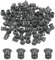 sourcing map 64PCS 5mm(3/16) Dark Grey Plastic Hole Plugs, Flush Type Panel Hole Plugs Insert End Caps for Locking Hole Tubes Furniture Cabinet