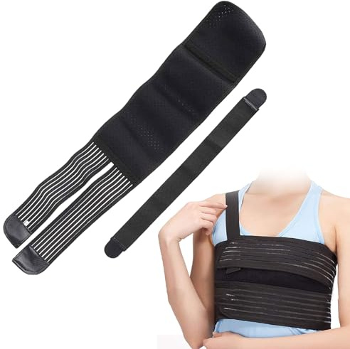 ZXNJA Cinturón elástico acanalado, cinturón acanalado, vendaje acanalado para mujer, cinturón de lesiones costales, cinturón de nervios para costillas rotas, agrietadas, dislocadas y postoperatorias