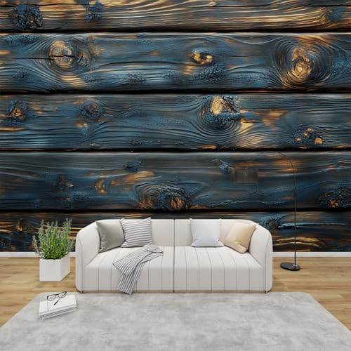 PaxGloz Fototapete Holzbretter 3D Effekt Tapete Rustikale Holzoptik Bretter Tapeten Vliestapete Modern Wandtapete Wohnzimmer Schlafzimmer Kinderzimmer Wanddeko Motivtapeten 200 x 140 cm (B x H)
