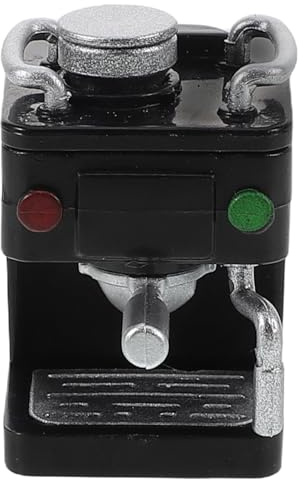 Miniature Coffee Maker for Dollhouse Kitchen, Plastic Espresso Machine | Realistic Scene Prop, DIY Mini Room Creation, Doll House Decor, Expandable Play for Home and Kitchen Layouts