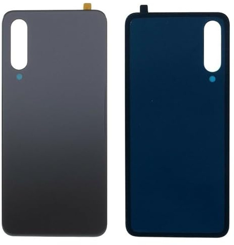 Genérico Akkudeckel, kompatibel mit Xiaomi Mi 9 SE, hinten, Piano, Schwarz, Schwarz