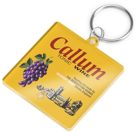 A1 Graphics Ltd Tonic Wine Keyring – Personalised Acrylic Bottle Label Keychain