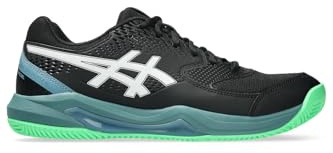 ASICS Herren Gel-Dedicate 8 Padel Sneaker, Black Vital Green, 46.5 EU
