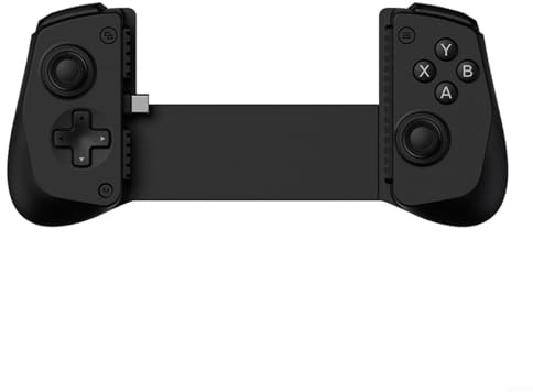 Glewi Gamepad mobile estensibile, controller portatile per telefono da viaggio, joystick wireless per iOS e Android, design compatto 21 cm (verde)