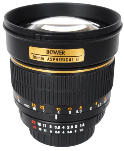 Bower 85mm f1.4 SLR Negro - Objetivo (SLR, 8/5, 1 m, Canon, Negro, 7,62 cm)