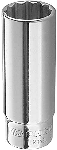 FACOM 1/4 Inch Socket Spanner, 12 Point, 5.5 mm Extra Long, 1 Piece, R.5.5EL