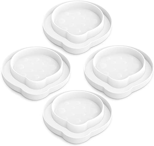 ASPECTEK Bettwanzenfalle, Bettwanzenfänger (4 Stück). Flohfallen, sicher, umweltfreundlich, Bettwanzen-Entferner (weiß)