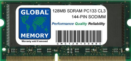 128MB PC133 133MHz 144-PIN SDRAM SODIMM Memoria RAM para Ordenador PORTÁTILES/NOTEBOOKS
