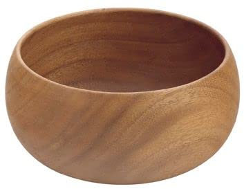 Pacific Merchants Acaciaware Salatschüssel aus Akazienholz, rund, 25,4 x 7,6 cm