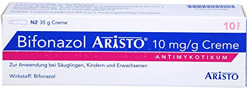 Bifonazol Aristo 35 g Creme – Bei Pilzerkrankungen der Haut – Nur 1 x täglich anzuwenden – Breitspektrum-Antimykotikum – Für Erwachsene & Kinder