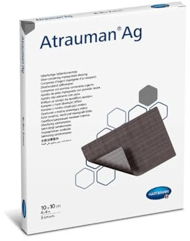 Atrauman Ag sterile Wundkompressen, 10 x 10 cm, 10 Stück
