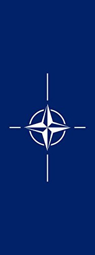 magFlags Ausleger-Flagge: Organisation des Nordatlantikvertrags/North Atlantic Treaty Organization NATO | Hochformat Fahne | 6m² | 400x150cm » Fahne 100% Made in Germany