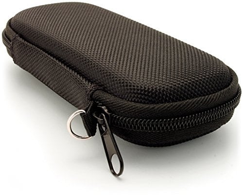 iGadgitz U6690 EVA Carrying Hard Case Cover Compatible with Sony Digital Voice Recorders - Black