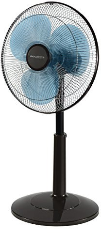 Rowenta VU1950F0 Ventilateur 2 en 1 sur Pied et Table Classic 40 cm Hauteur Modulable Oscillation 3 Vitesses 55W Ventilation Noir