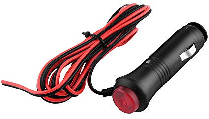 Keenso Auto Zigarettenanzünder Stecker, Auto 12V 24V männliches Auto Zigarettenanzünder Stecker Adapter mit EIN/Aus Schalter und 1,5m Kabel
