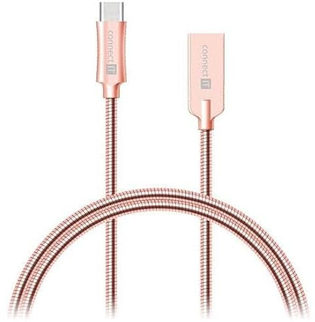 Connect It CCA-5010-RG câble USB 1 m USB C USB A Mâle Femelle Rose Gold - Câbles USB (1 m, USB C, USB A, 480 Mbit/s, Rose Gold)