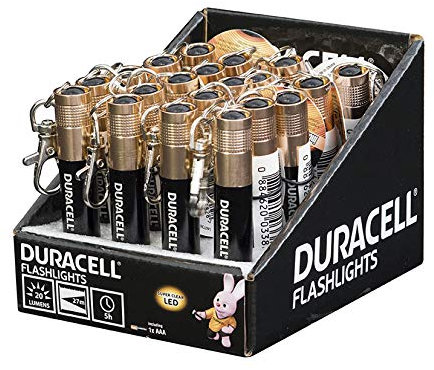 Duracell flashlights Key-3-T20 LED Taschenlampe mit Schlüsselanhänger.