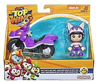 Hasbro - Playskool Top Wing Betty Bat Figure Vehicle Dirt Bike/from Assort
