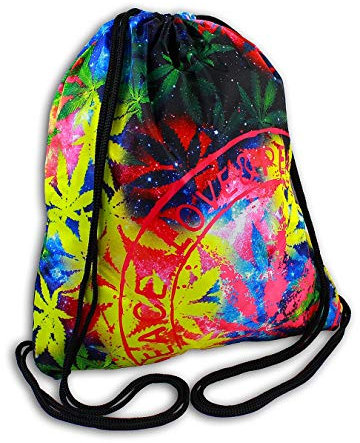 Robin Ruth Polyester Rucksack glatt bunt schwarz Hanf Peace Love D1OTG6010F Polyester Rucksack Mann