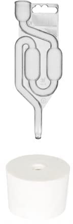 Gummistopfen + Gärrohr Gummikorken Gärspund Gärverschluss Stopfen Gäraufsatz (28/26mm)