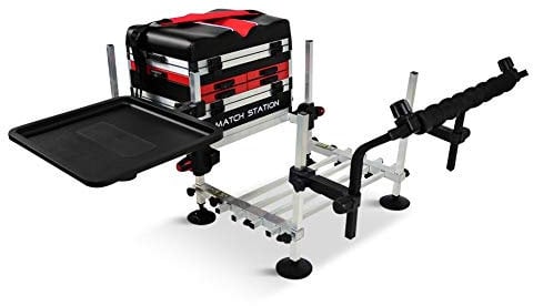 Match Station AS5 Drawer RED Alloy Pro-Sport Seat Box, Footplate, Spray Bar & Side Tray