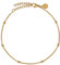 GD GOOD.designs Fußkettchen für Damen Gold - Wasserfest - Fußkette mit kleinen Perlen Dots - 18K vergoldet - Frauen Edelstahl Fußschmuck