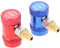 Adapter Refrigerant R1234yf Quick Couplers 1/4 Male Port High/Low Side R1234yf Adapter Manual Couplers Car Air Tool Set A/C Refrigerants Manifold Gauge Hose Air Con Adapters
