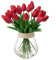 10 Stück Künstliche Blumen Unechte Blumen Tulpe Gefälschte Blume Tulpe Blumenstrauß Latex Blumen Seide Tulpe Real-Touch für Home Party Hochzeitsstrauß Garten Dekoration