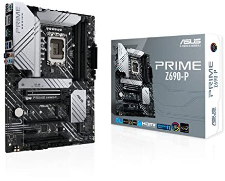 ASUS Prime Z690-P Gaming Mainboard Sockel Intel LGA 1700 (Intel Z690, ATX, PCIe 5.0, DDR5-Speicher, 3x M.2, Thunderbolt 4, Aura Sync)