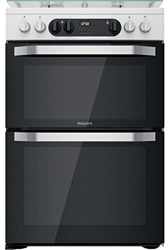 Hotpoint 60cm Dual Fuel Cooker - White