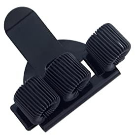 Simpleelove Farbige Dreilöcher Stifthalter Metall mit Taschenclip ideal für Krankenschwestern und Ärzte (Schwarz)