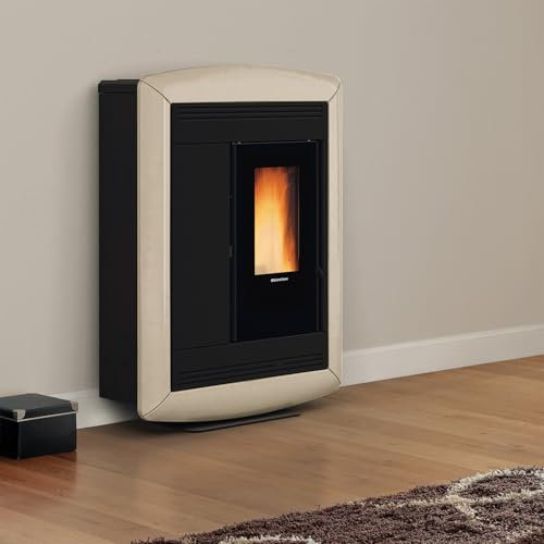 La Nordica-Extraflame Pelletofen Souvenir Lux Evo | Grau | 10,2 kW | Heizt bis zu 2 Räume